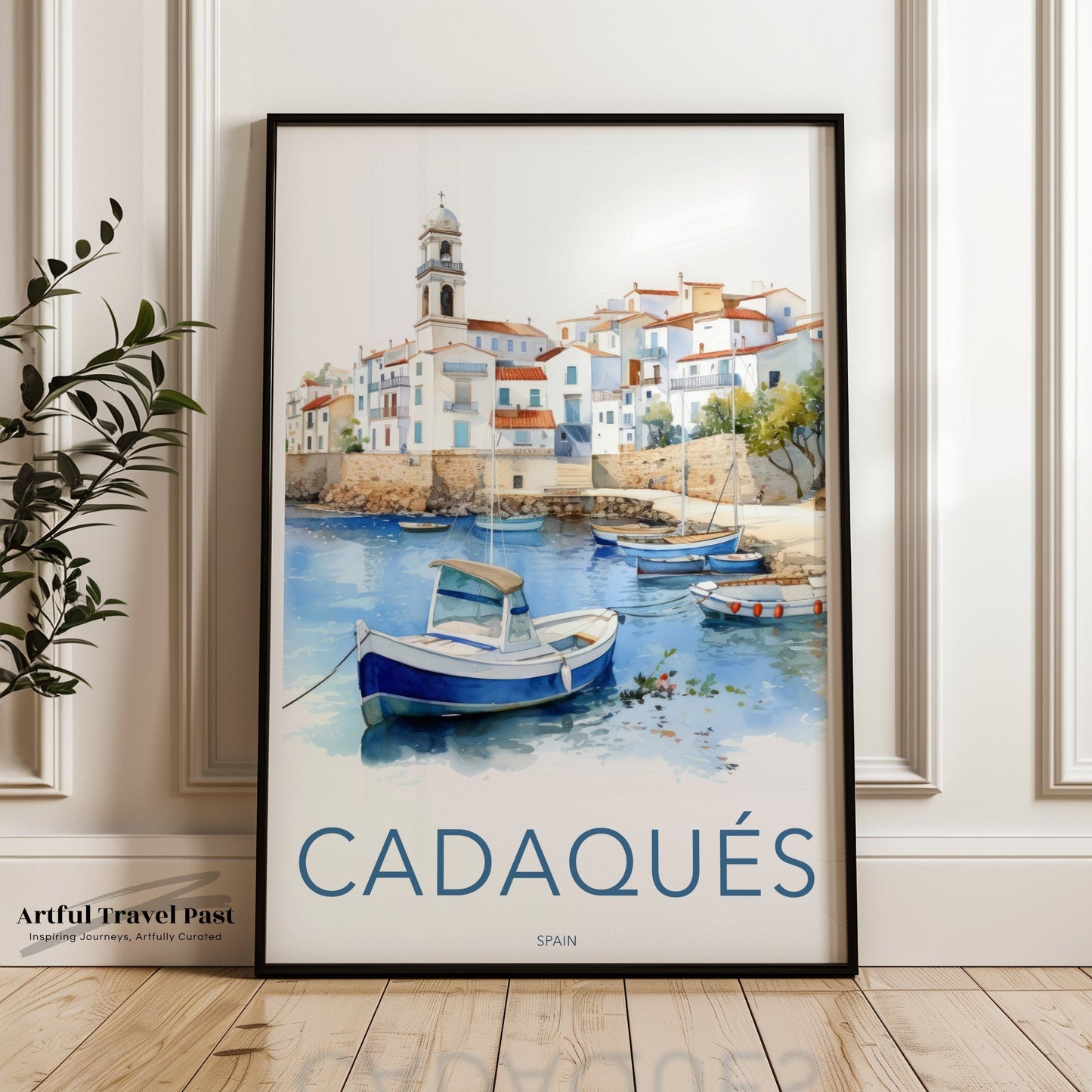 Cadaqués Poster | Spain Wall Art | Europe Decor