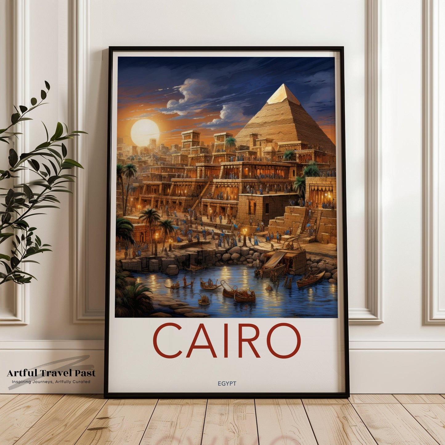 Cairo Poster | Egypt Wall Art | Africa Decor