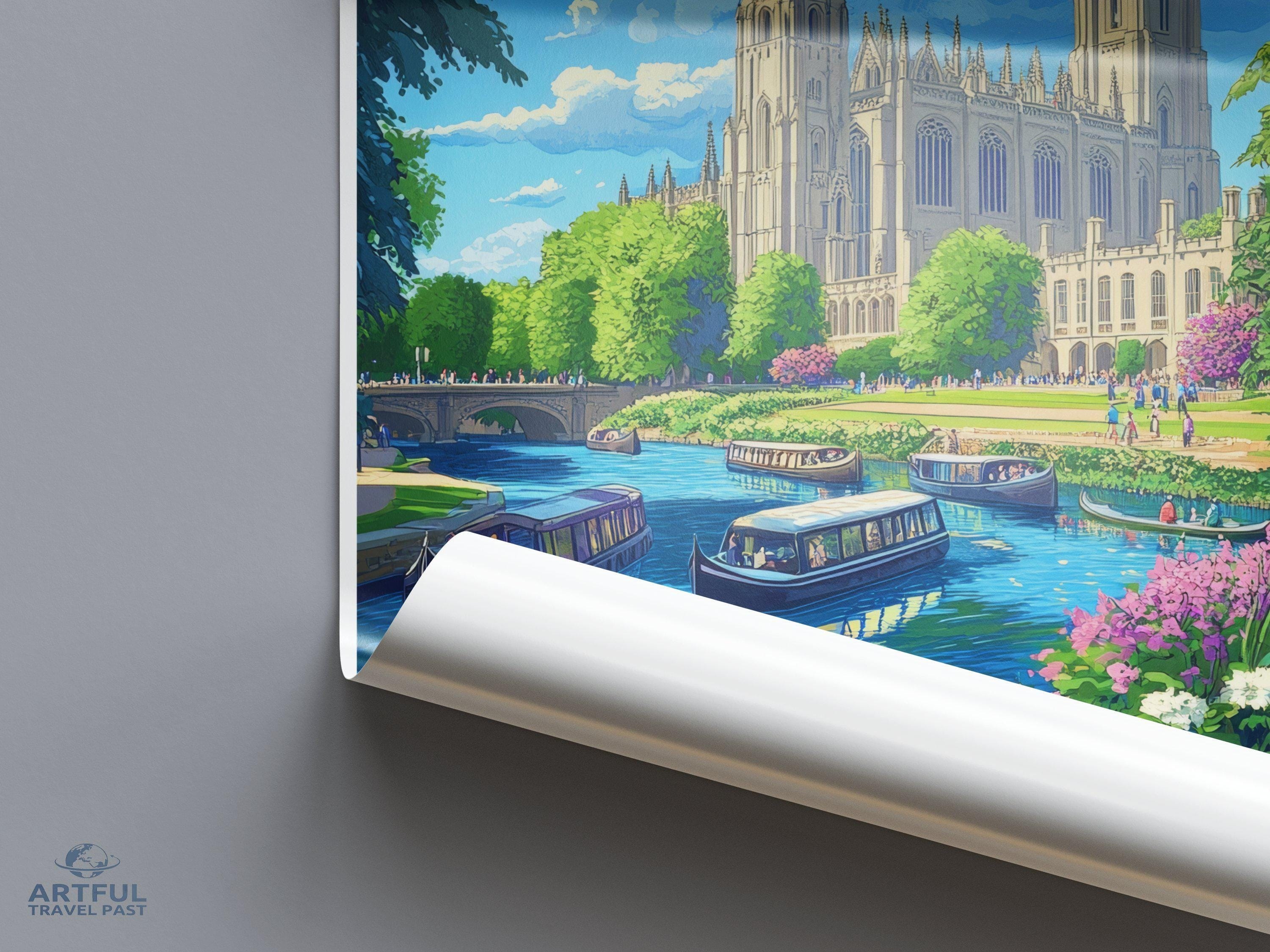Cambridge Poster - England Wall Art