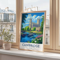 Cambridge Poster - England Wall Art