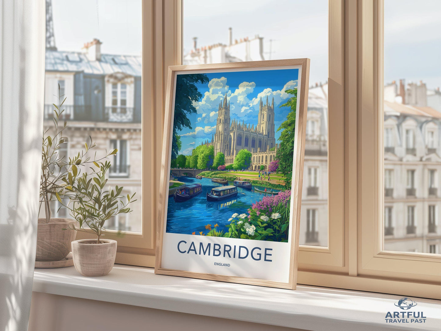 Cambridge Poster - England Wall Art