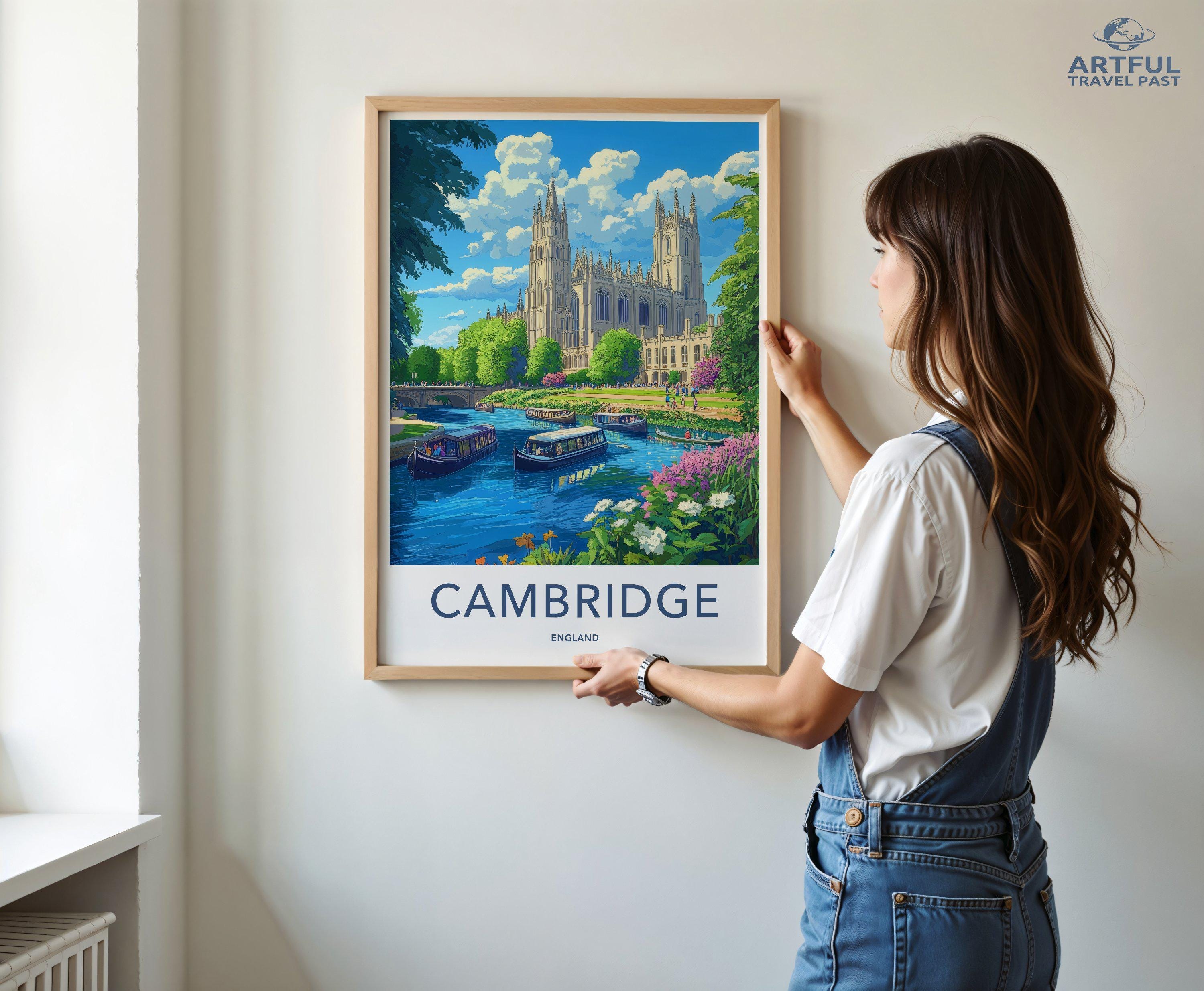 Cambridge Poster - England Wall Art