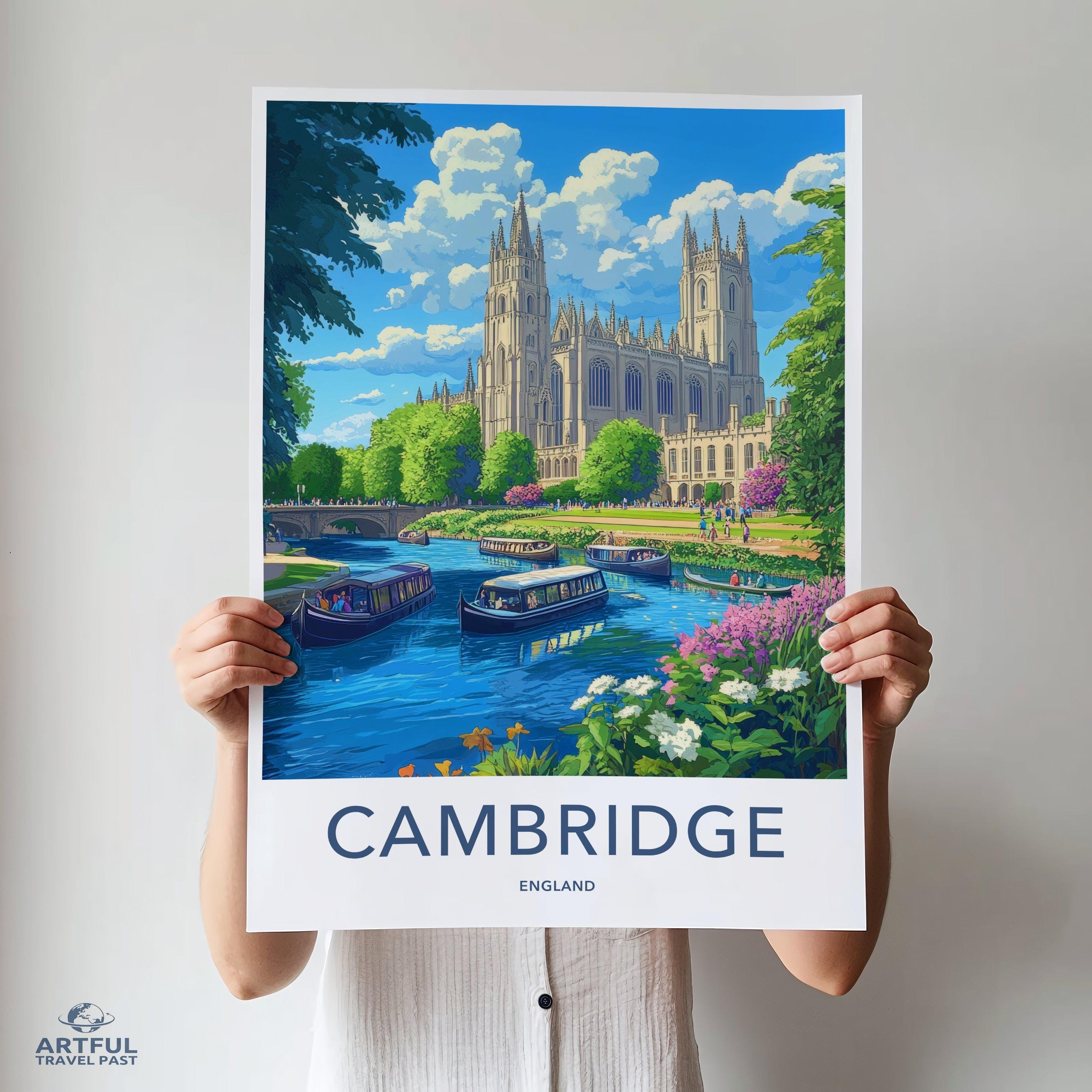 Cambridge Poster - England Wall Art
