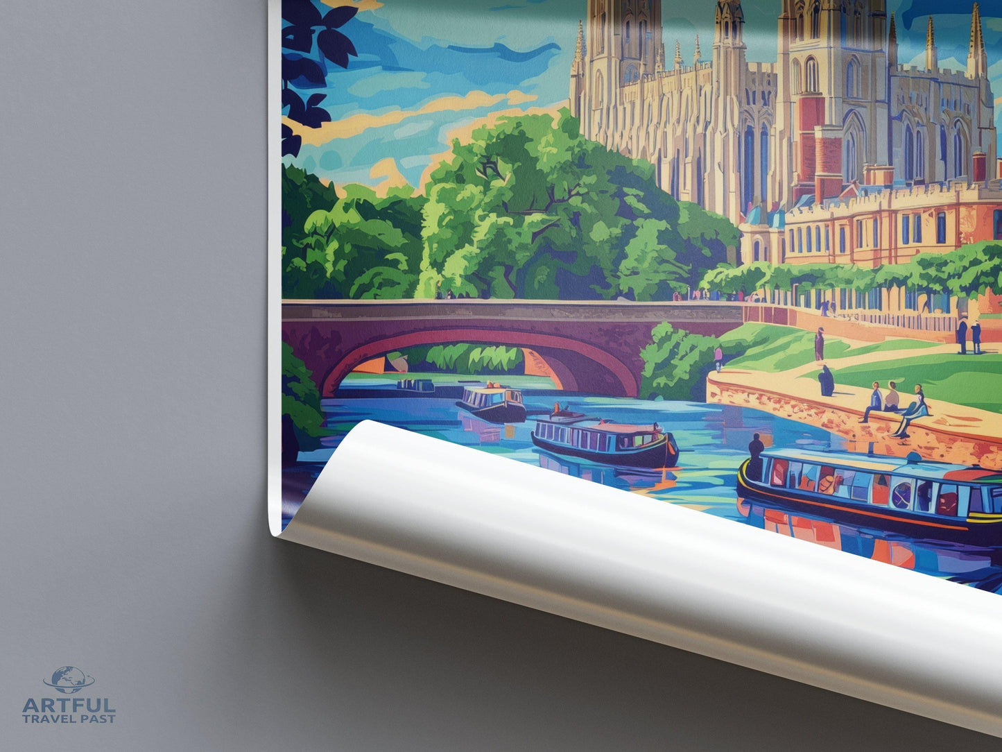 Cambridge Poster - England Wall Art