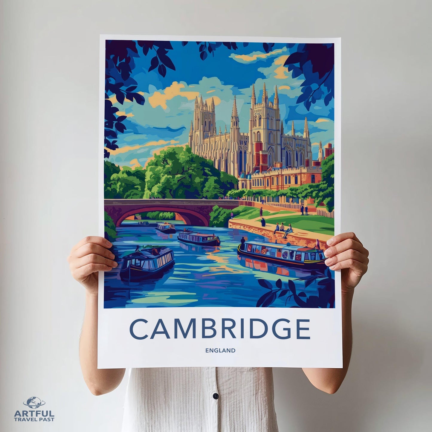 Cambridge Poster - England Wall Art