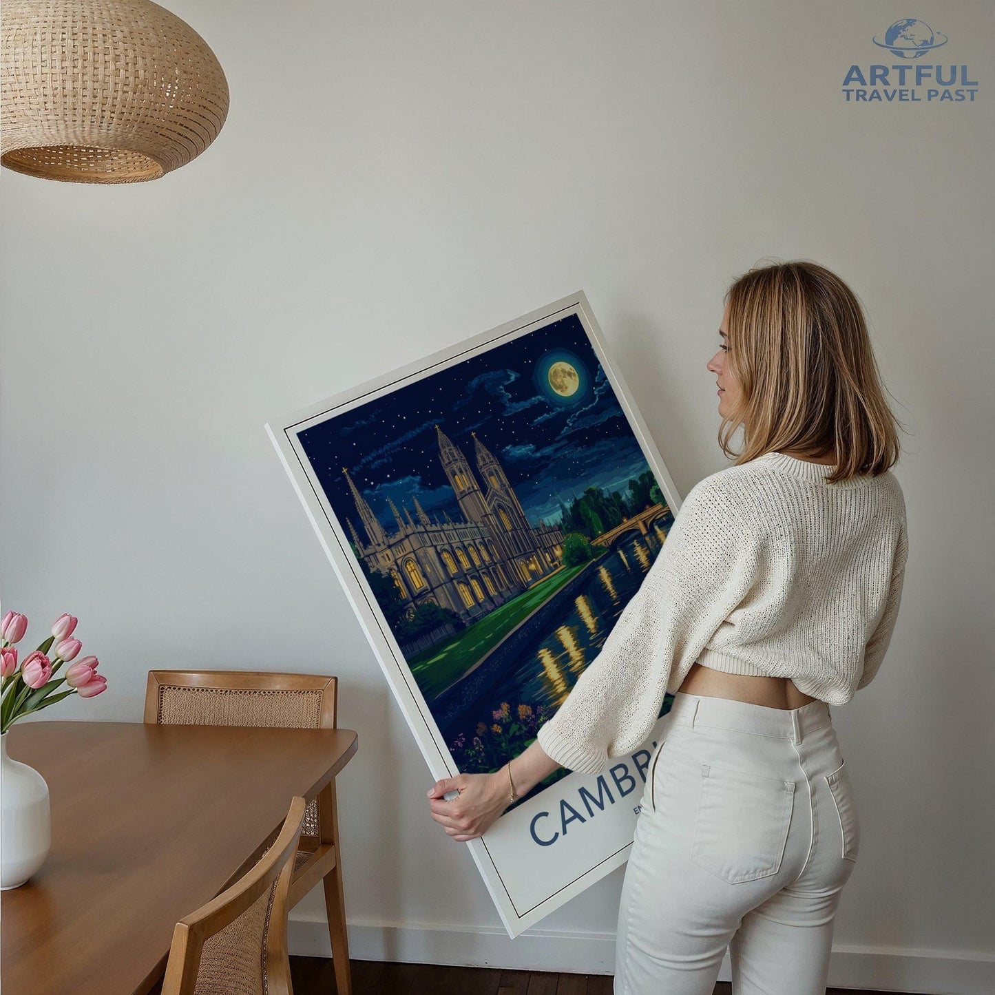 Cambridge Poster | England Wall Art | UK Decor