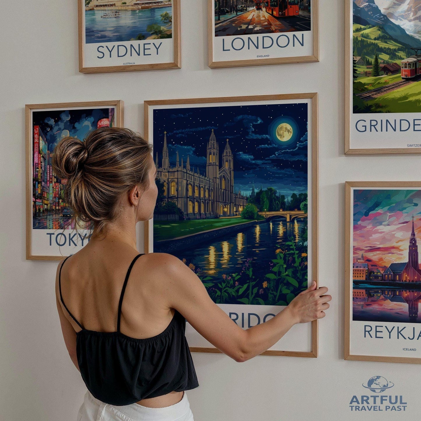Cambridge Poster | England Wall Art | UK Decor