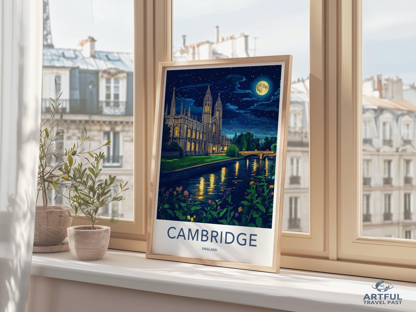 Cambridge Poster | England Wall Art | UK Decor