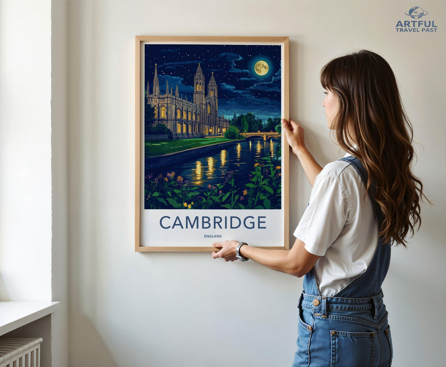 Cambridge Poster | England Wall Art | UK Decor