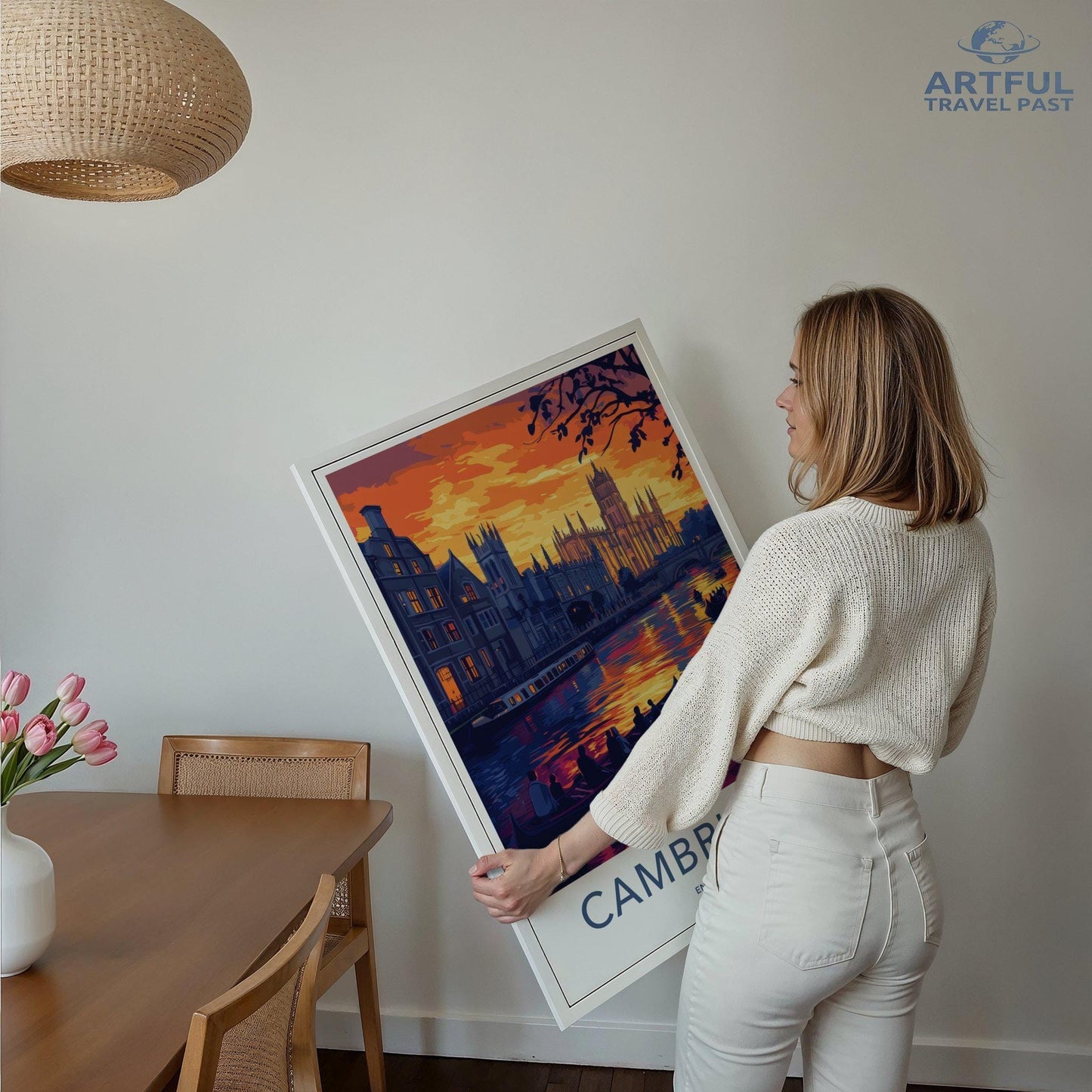 Cambridge Poster | England Wall Art | UK Decor