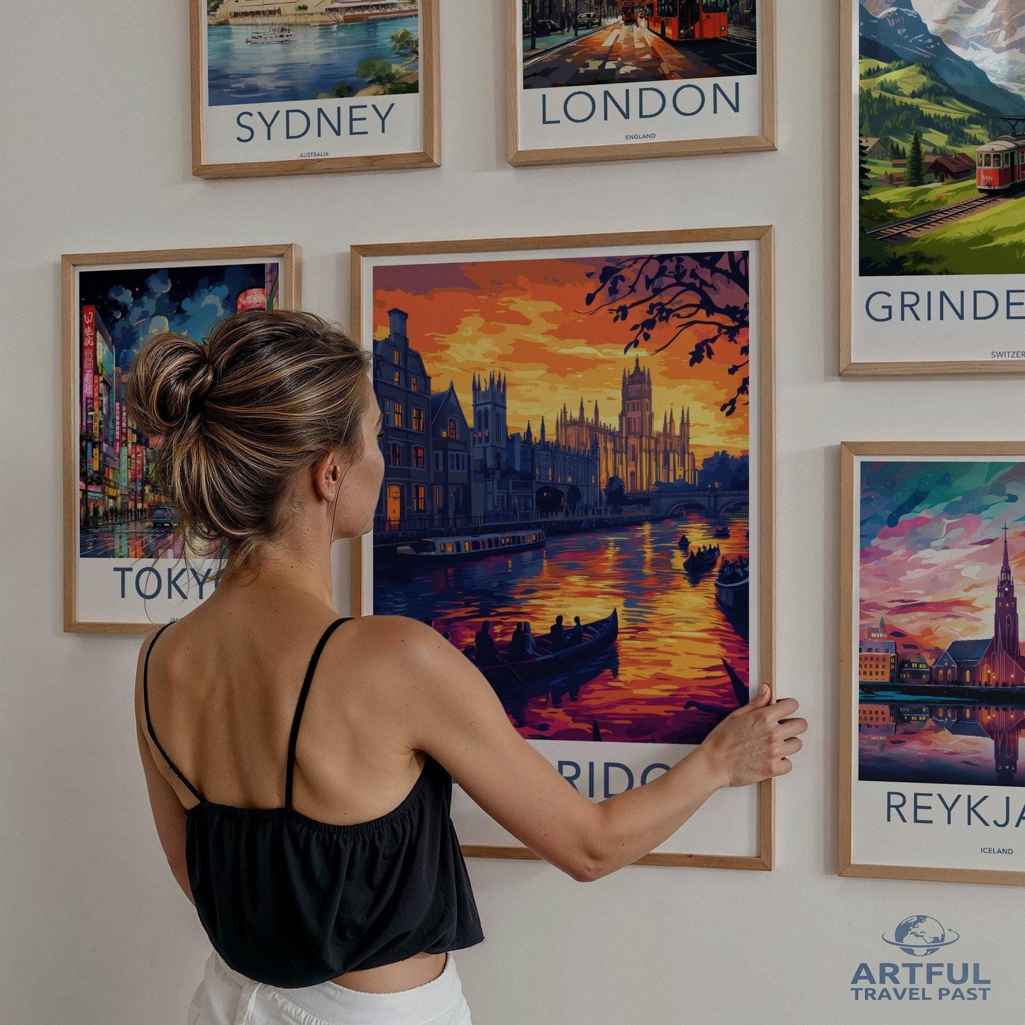 Cambridge Poster | England Wall Art | UK Decor