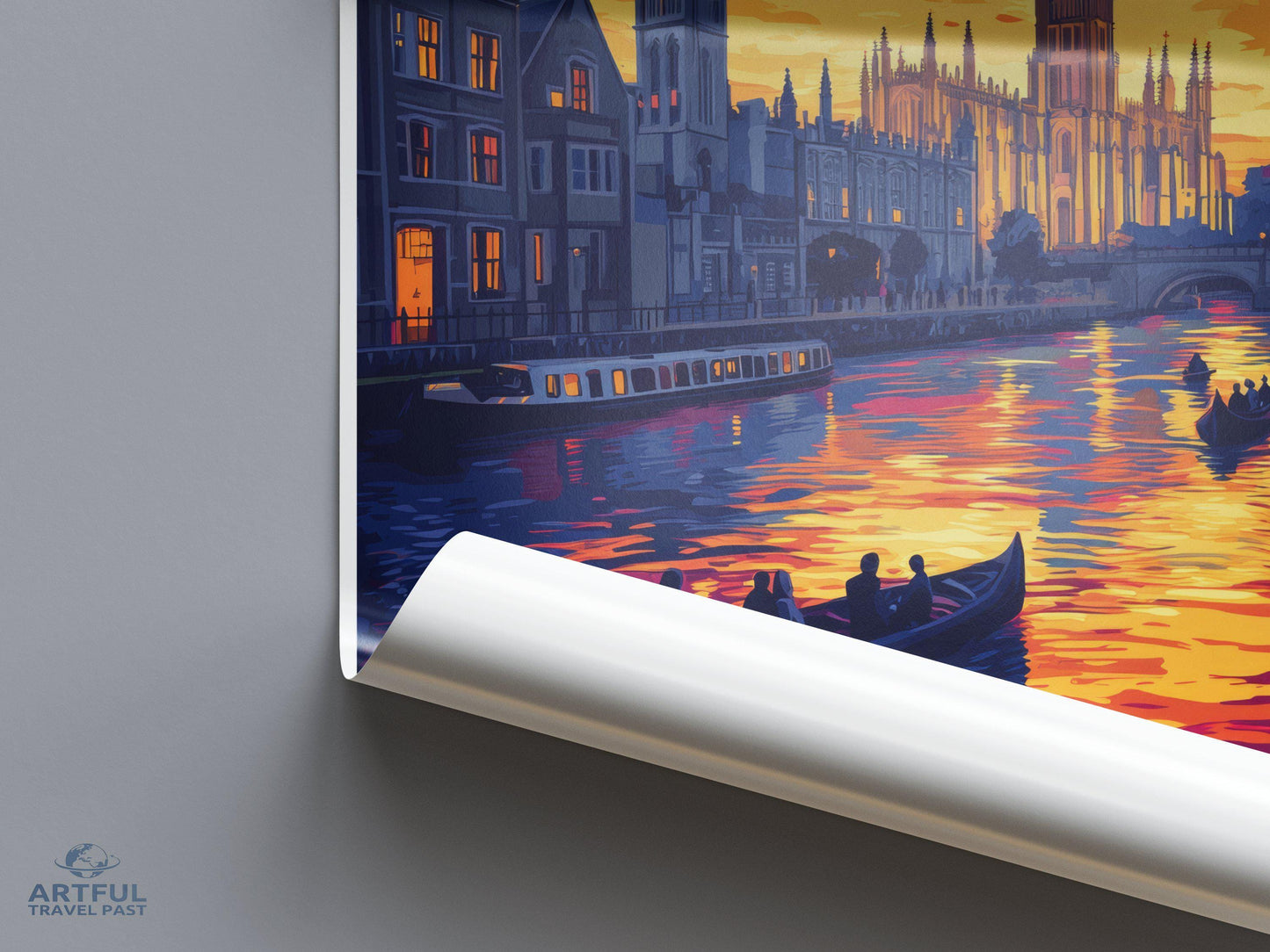 Cambridge Poster | England Wall Art | UK Decor