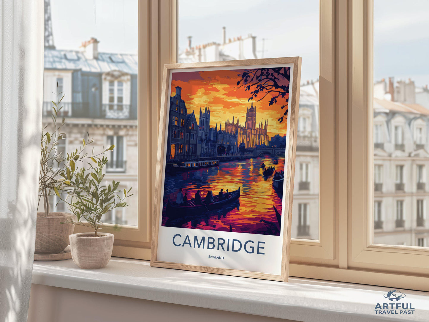 Cambridge Poster | England Wall Art | UK Decor