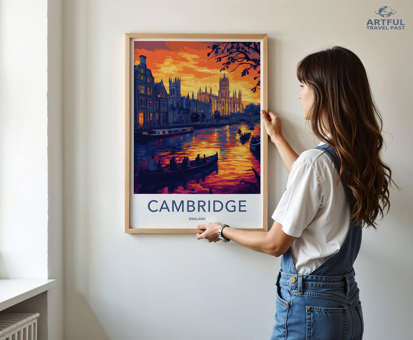 Cambridge Poster | England Wall Art | UK Decor