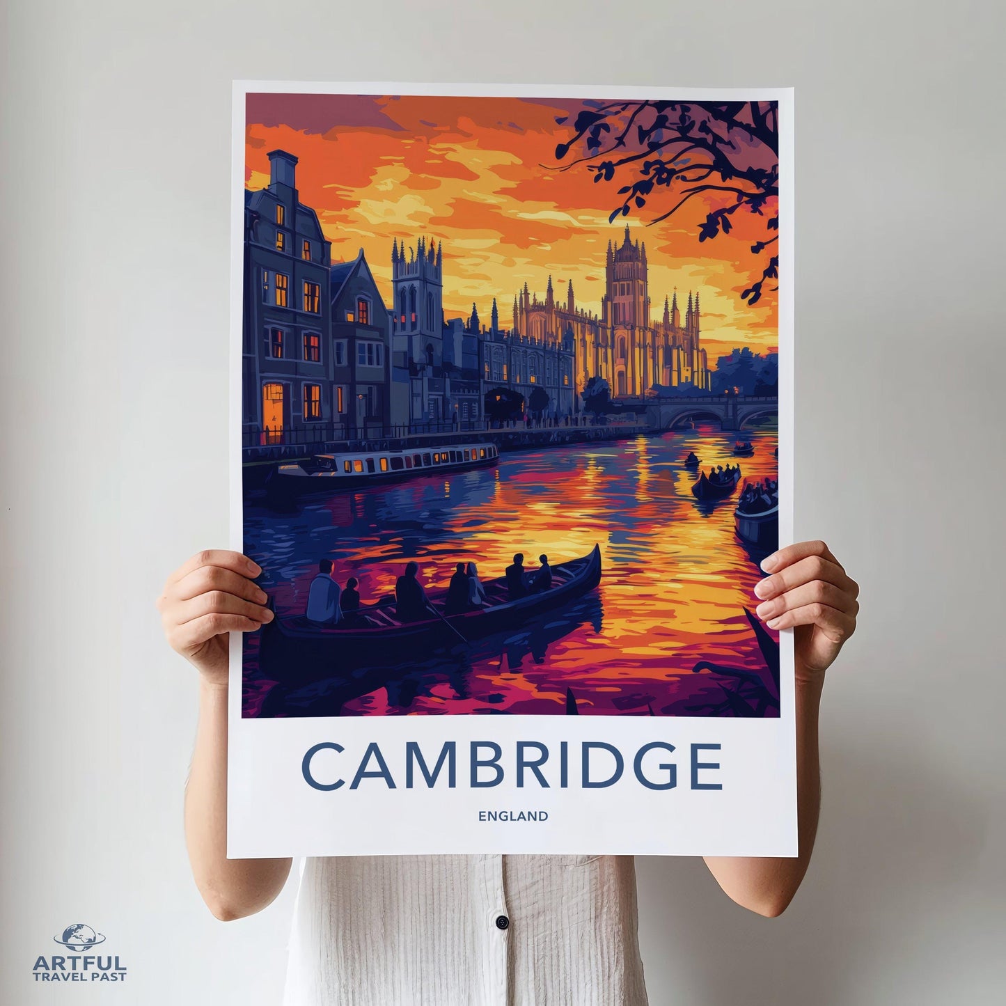 Cambridge Poster | England Wall Art | UK Decor