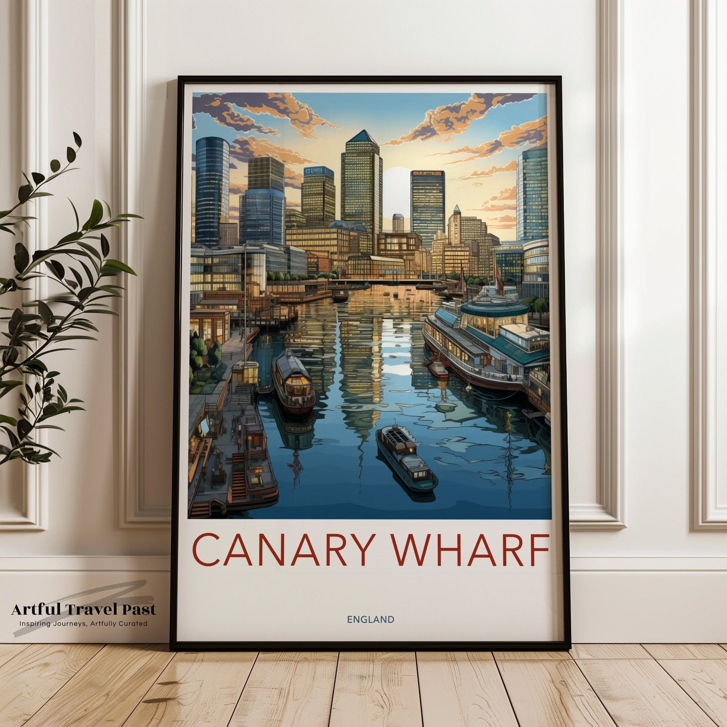 Canary Wharf Poster - England Wall Art