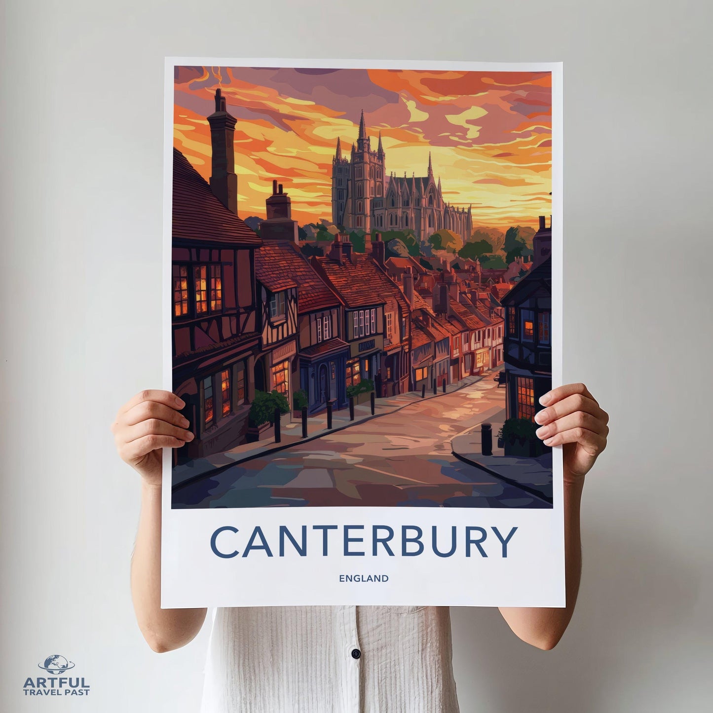 Canterbury Poster - England Wall Art