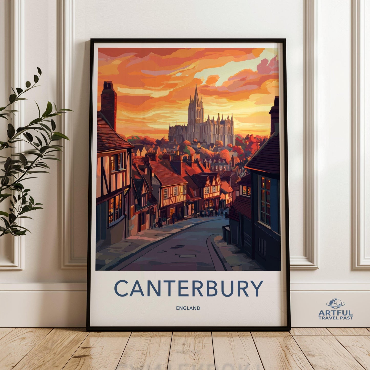 Canterbury Poster - England Wall Art
