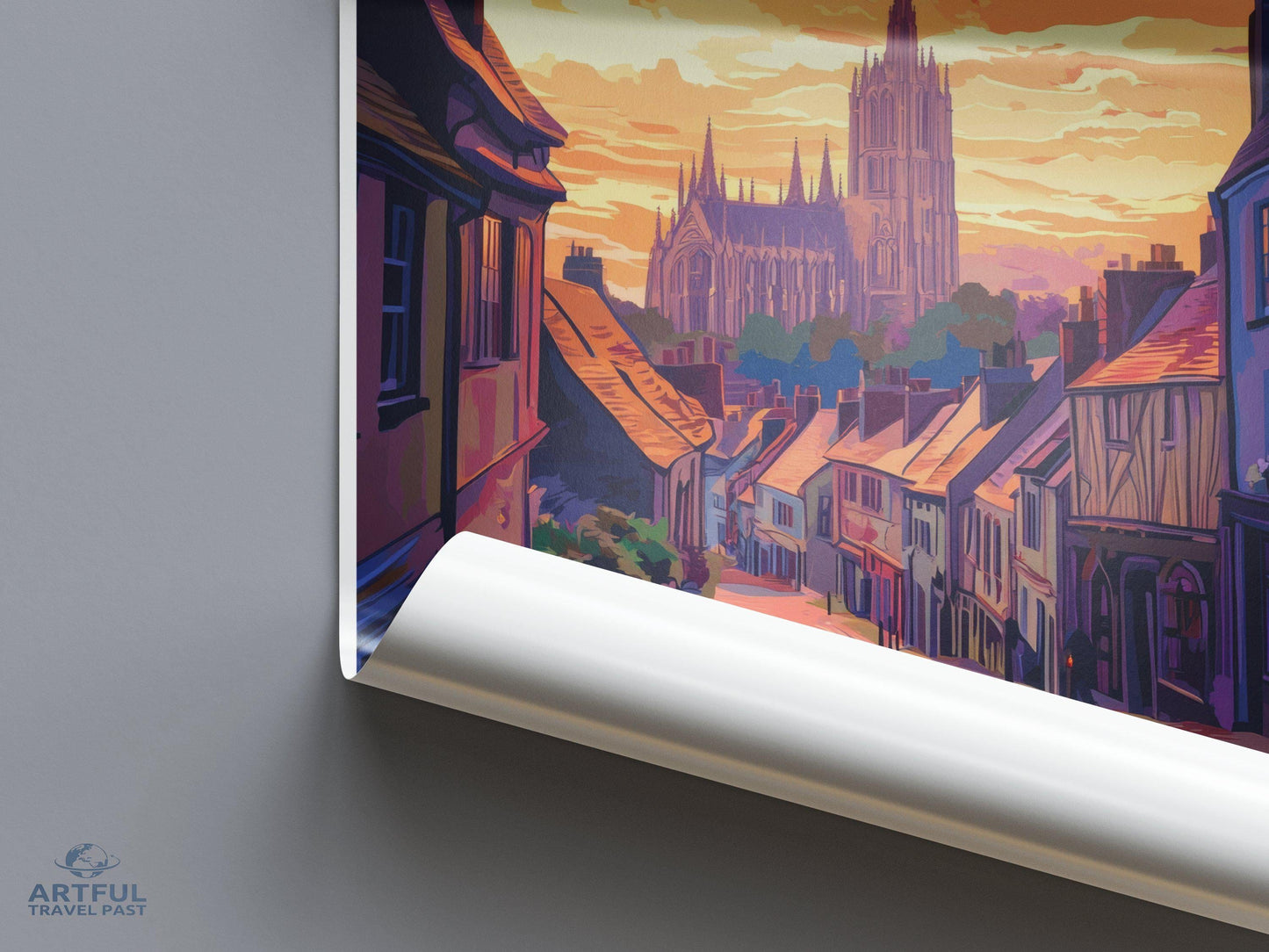Canterbury Poster | England Wall Art | UK Decor