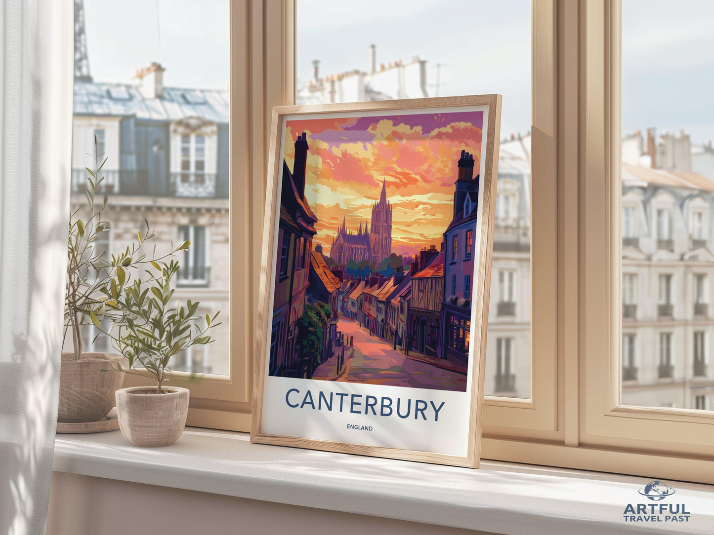 Canterbury Poster | England Wall Art | UK Decor