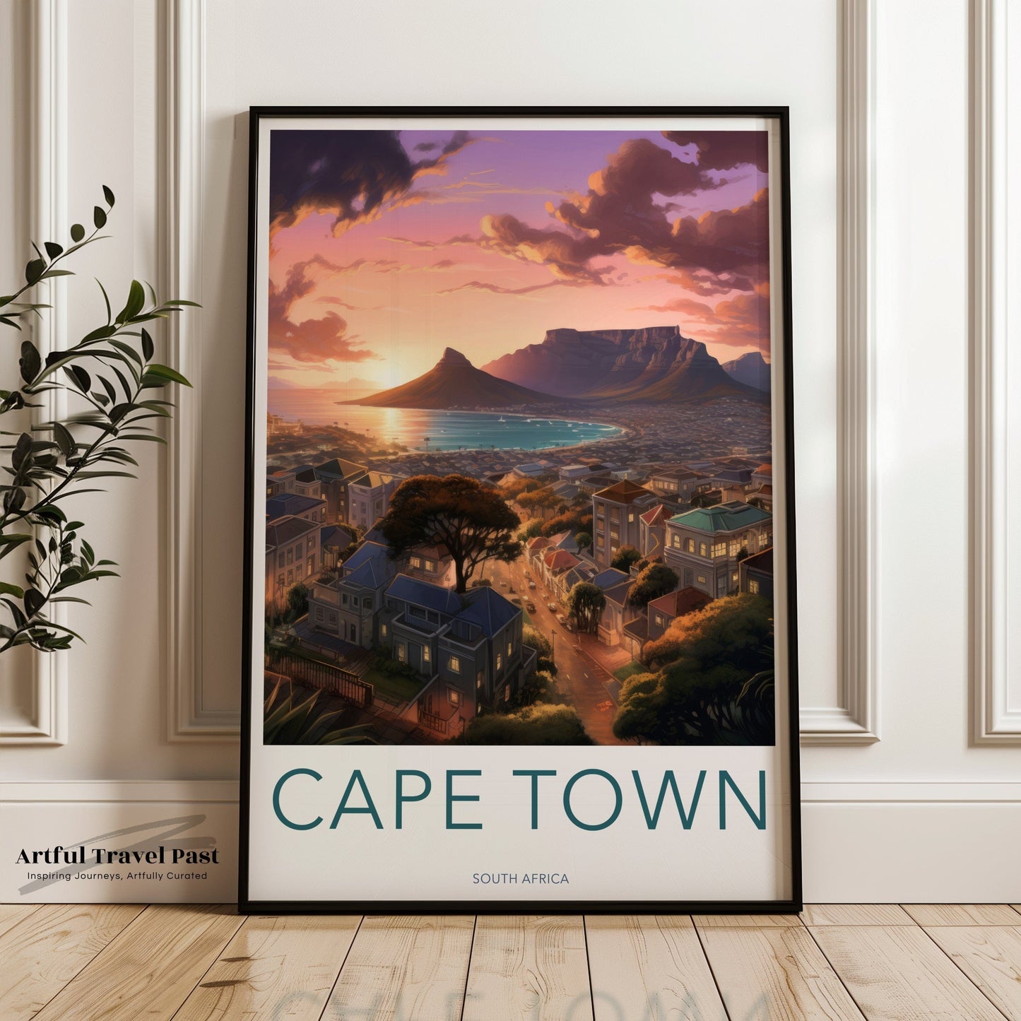 Cape Town Poster | South Africa Wall Art | Africa Decor