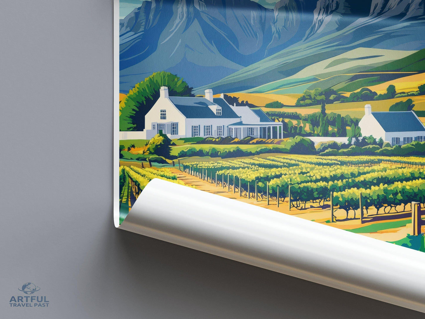 Cape Winelands Poster | South Africa Wall Art