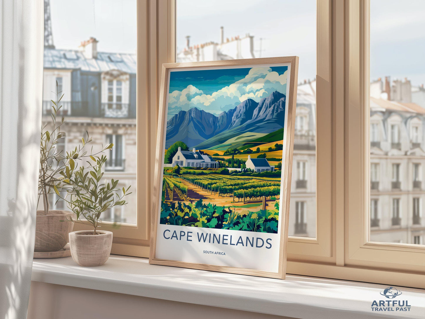 Cape Winelands Poster | South Africa Wall Art