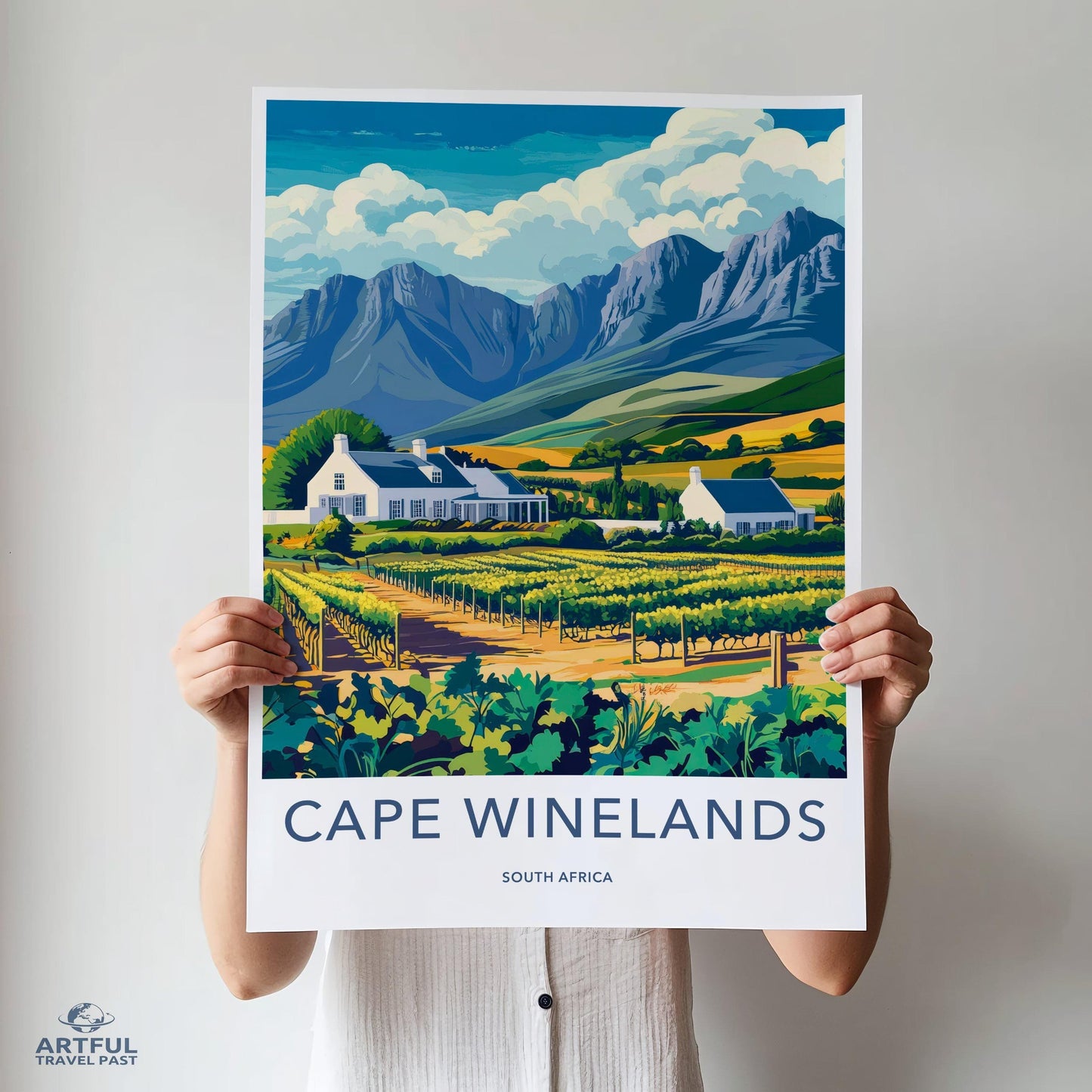 Cape Winelands Poster | South Africa Wall Art