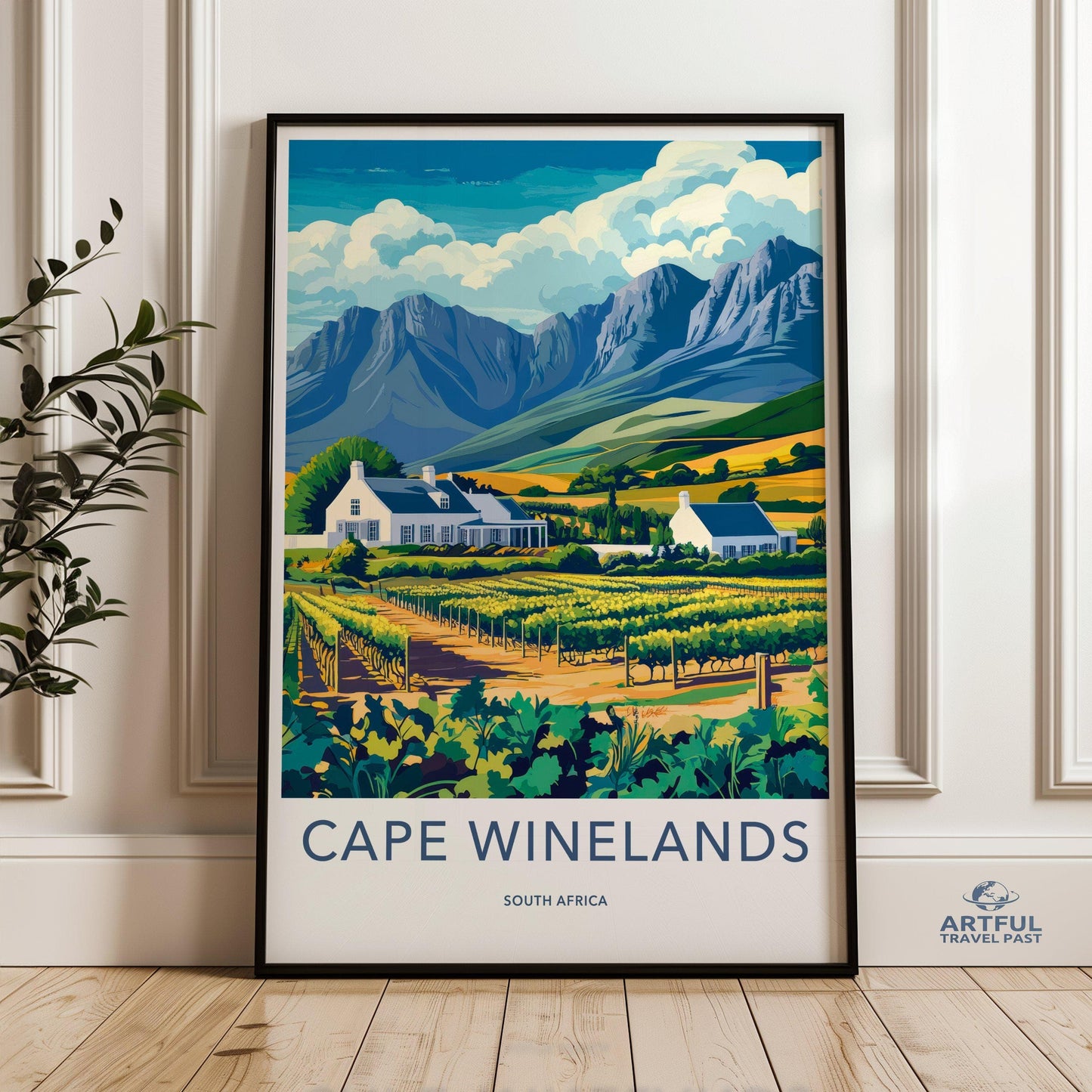 Cape Winelands Poster | South Africa Wall Art
