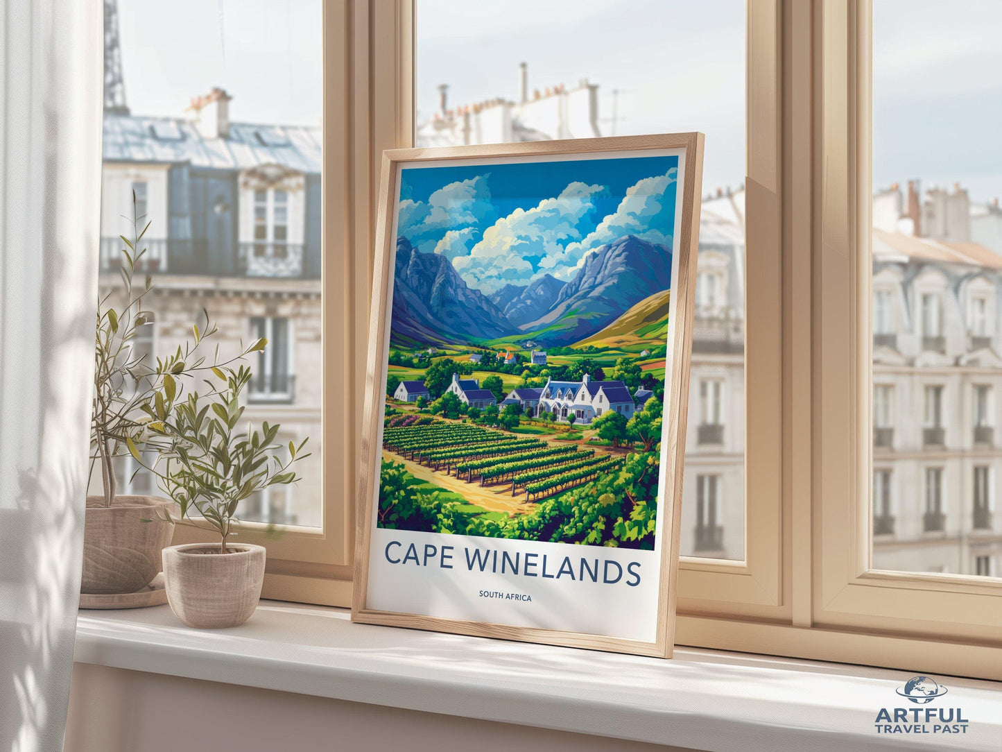 Cape Winelands Poster - South Africa Wall Art