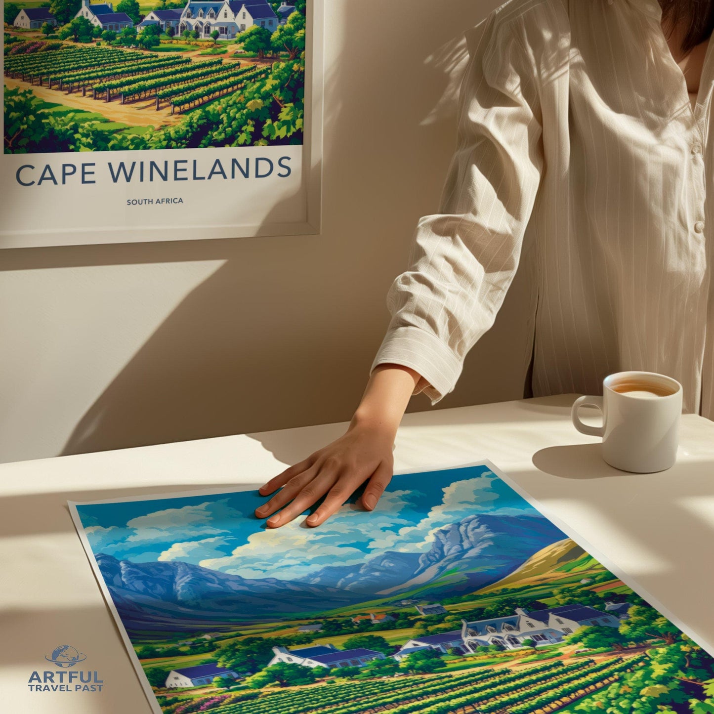 Cape Winelands Poster - South Africa Wall Art