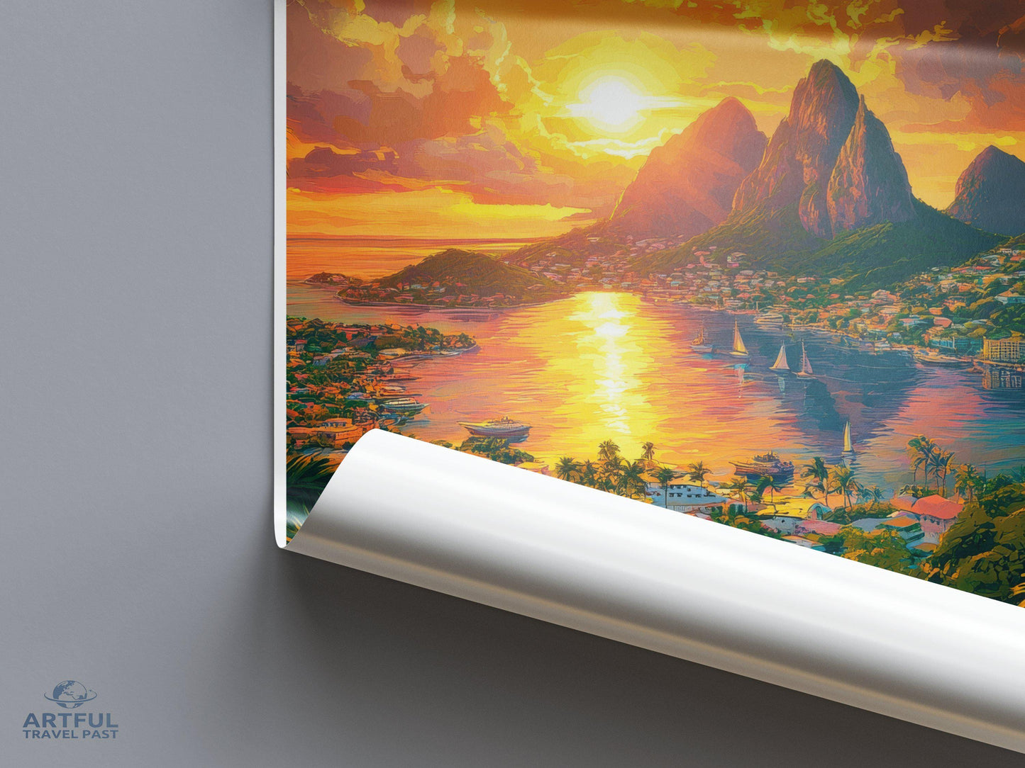 Castries Poster - Saint Lucia Wall Art