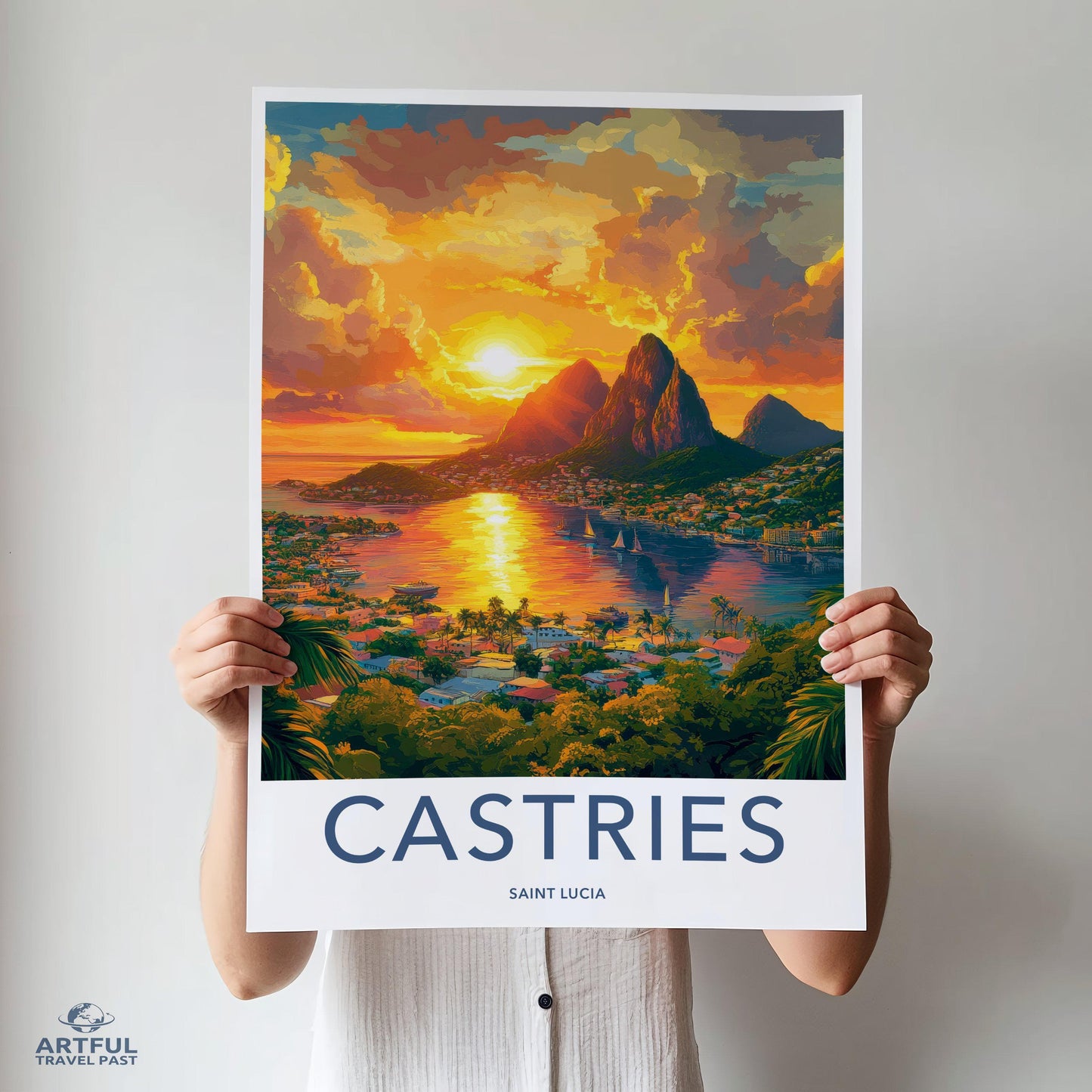 Castries Poster - Saint Lucia Wall Art