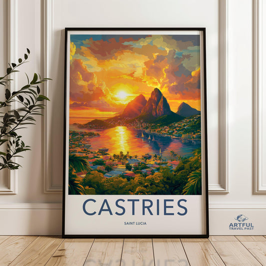 Castries Poster - Saint Lucia Wall Art