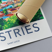 Castries Poster - Saint Lucia Wall Art