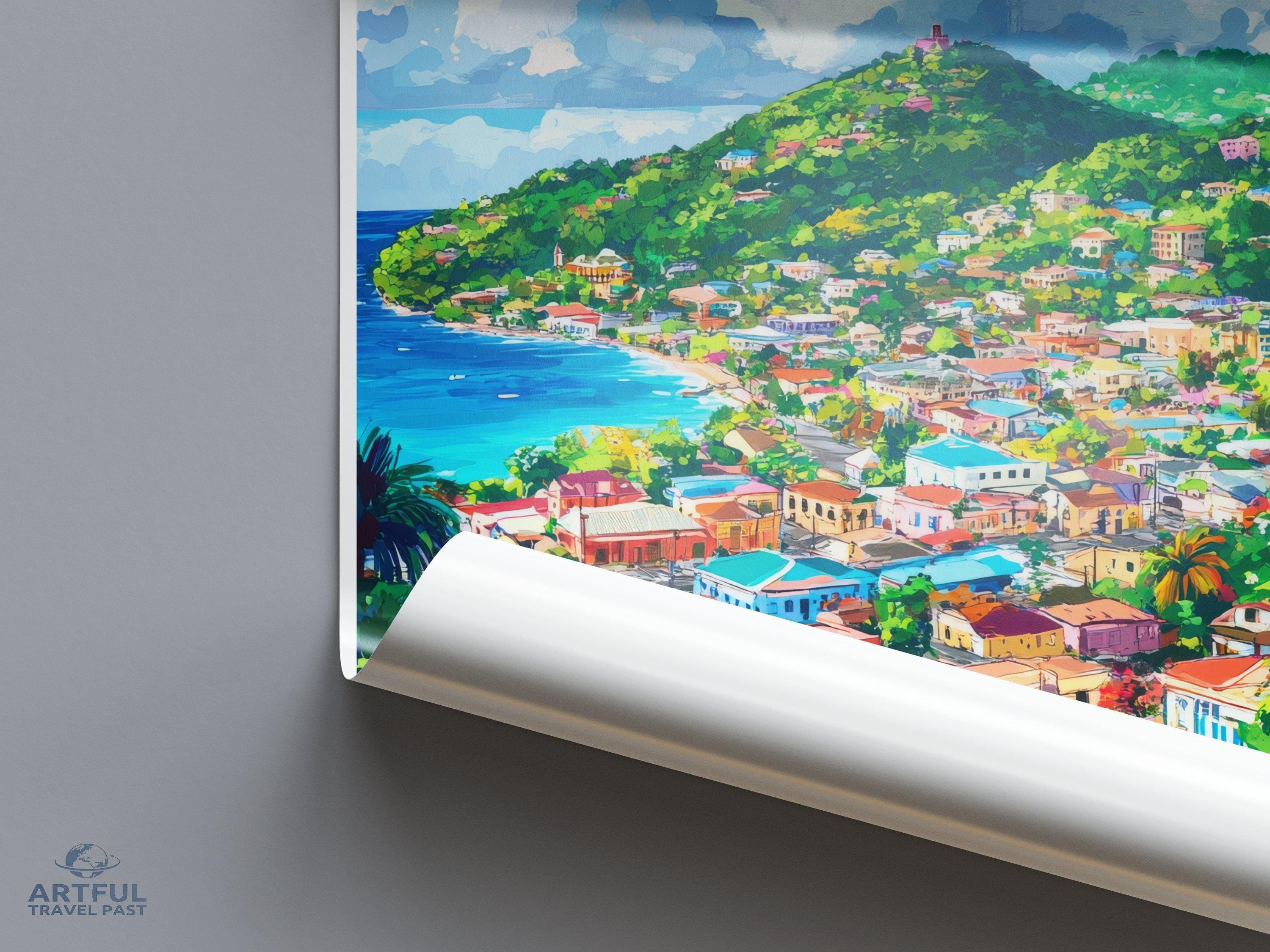 Castries Poster - Saint Lucia Wall Art