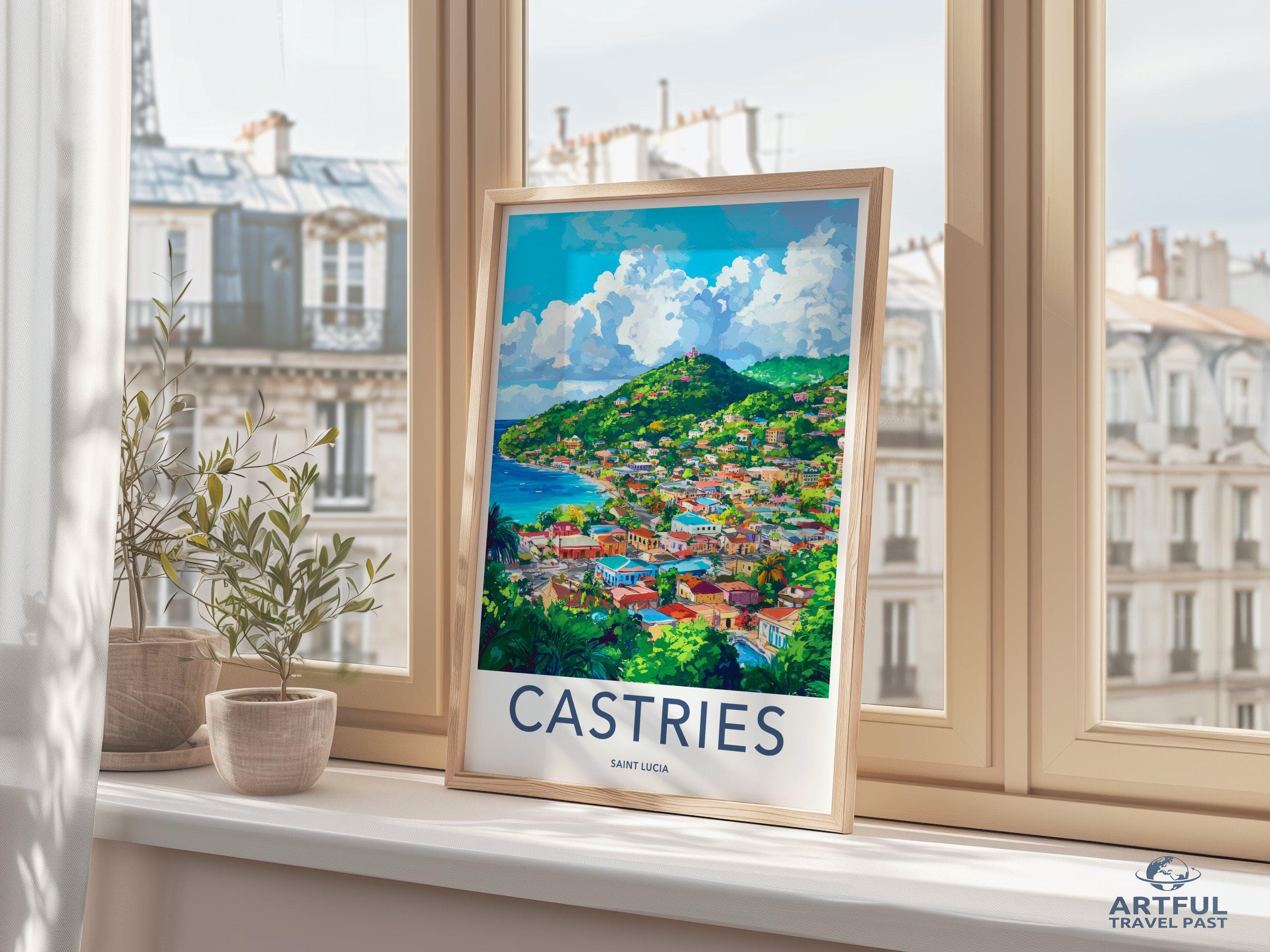 Castries Poster - Saint Lucia Wall Art