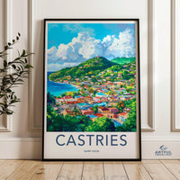 Castries Poster - Saint Lucia Wall Art