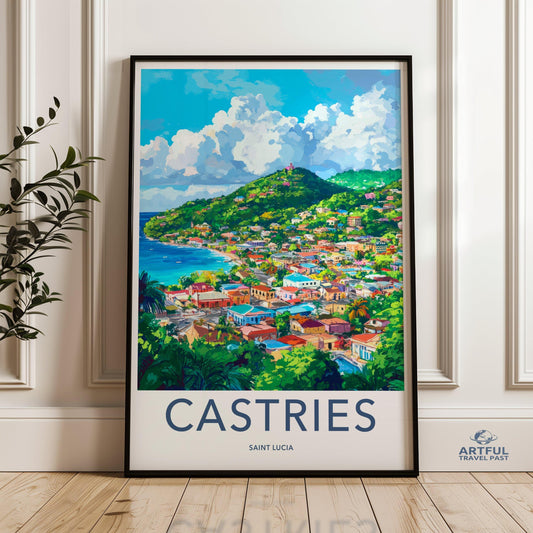 Castries Poster - Saint Lucia Wall Art