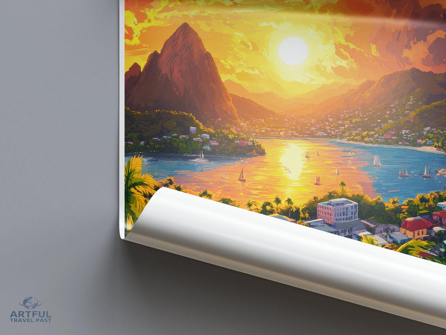 Castries Poster - Saint Lucia Wall Art