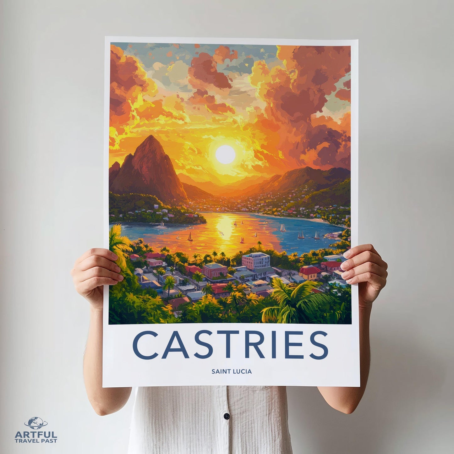 Castries Poster - Saint Lucia Wall Art