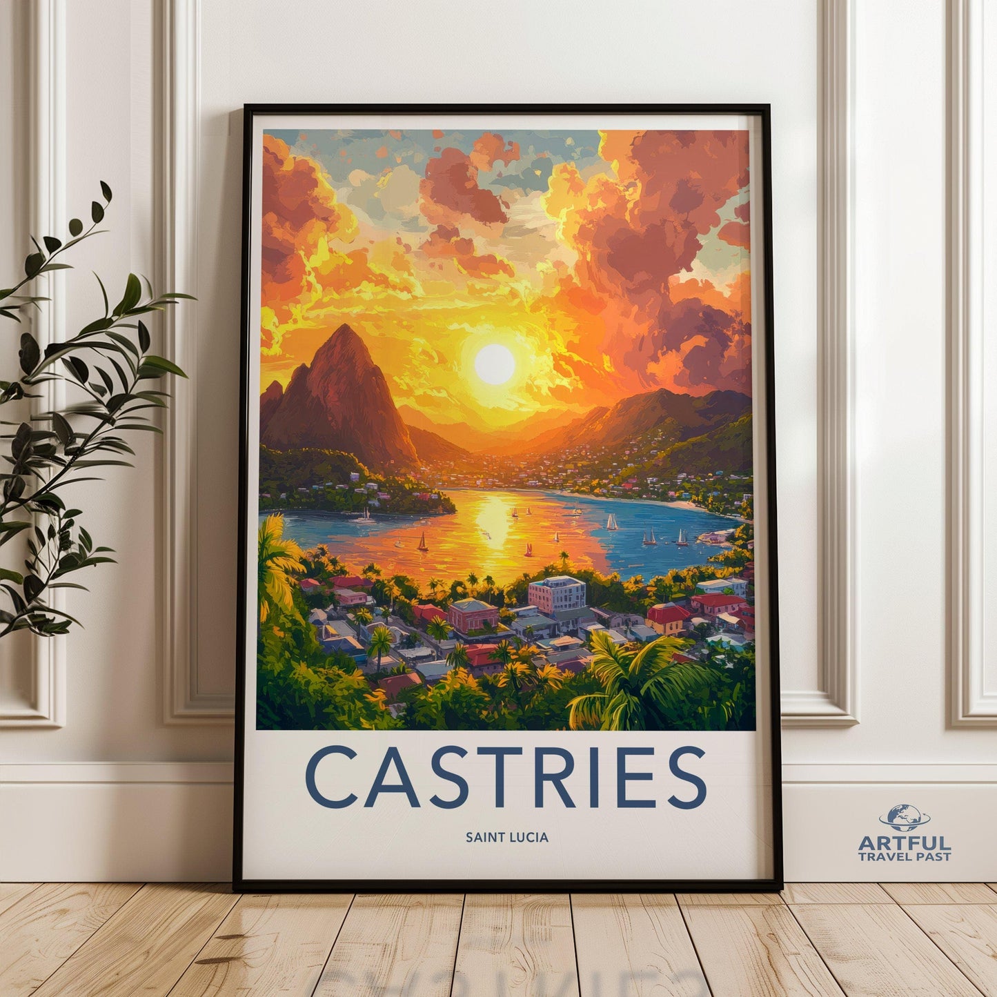 Castries Poster - Saint Lucia Wall Art