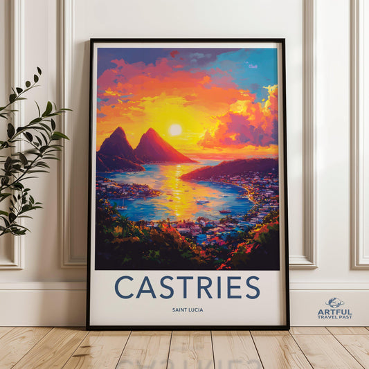 Castries Poster - Saint Lucia Wall Art