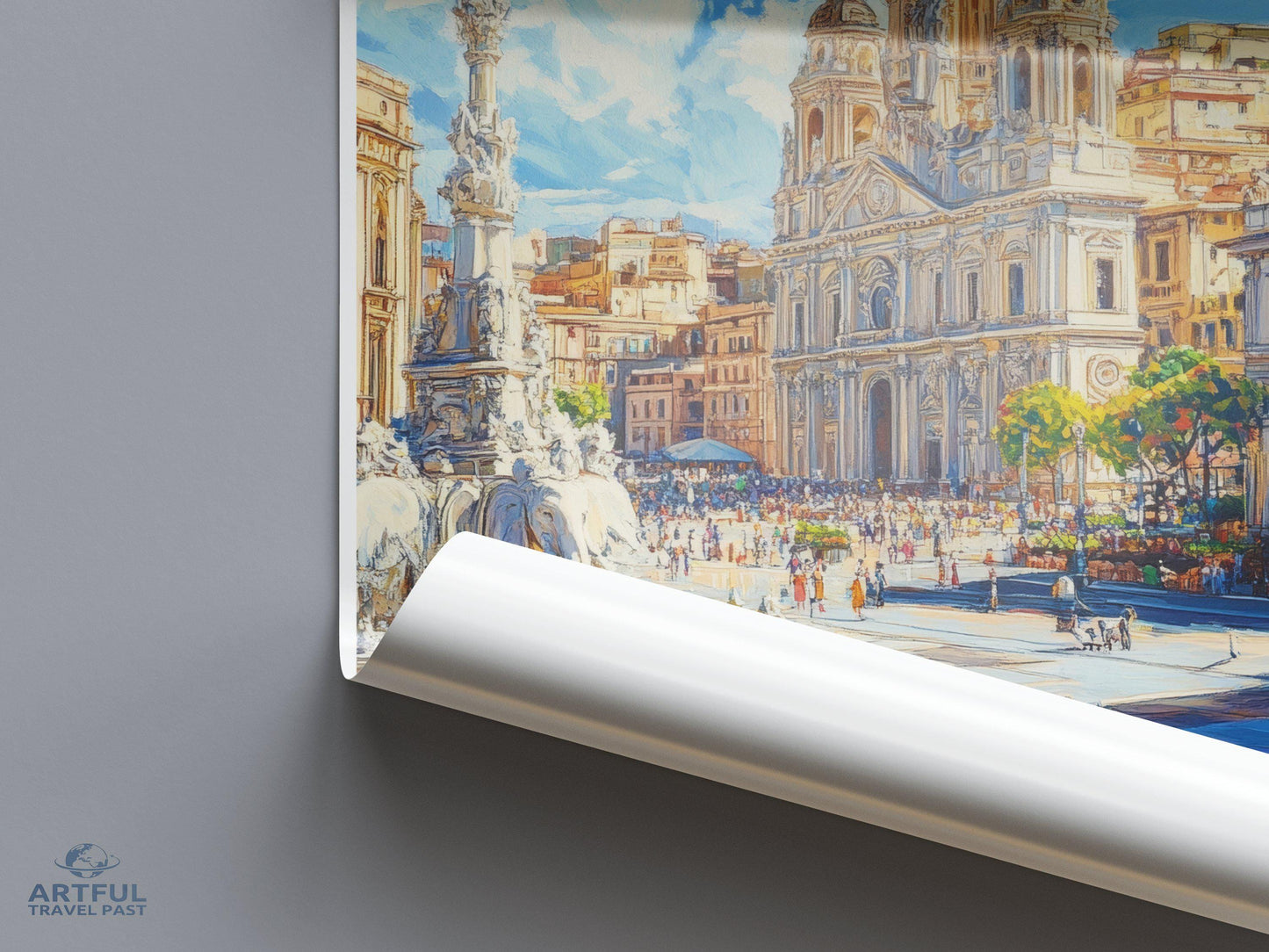 Catania Poster | Italy Wall Art | Europe Decor