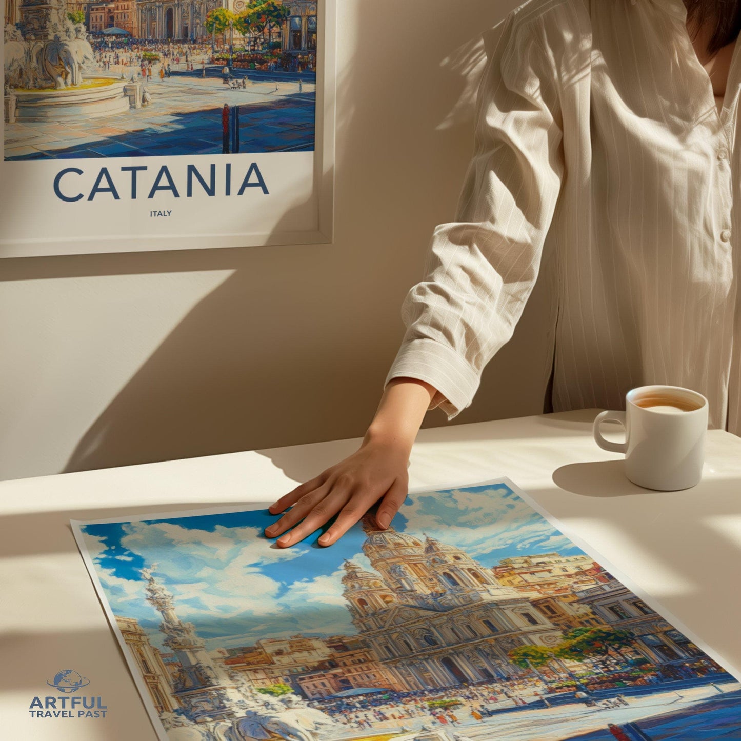 Catania Poster | Italy Wall Art | Europe Decor