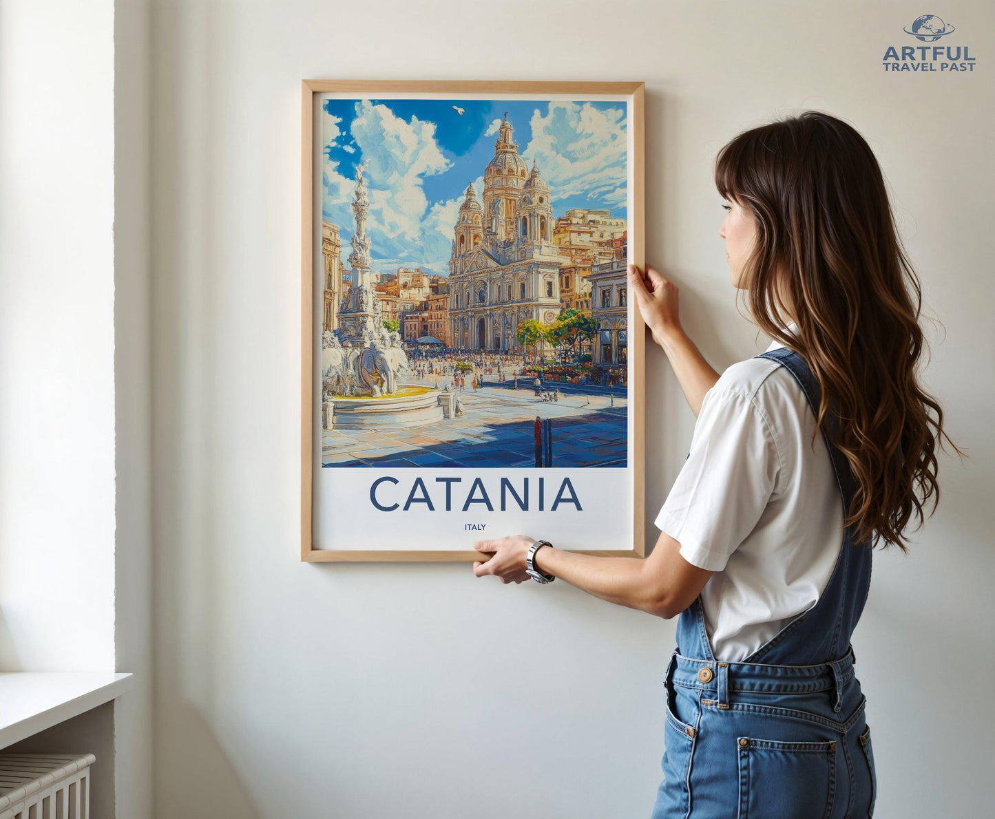 Catania Poster | Italy Wall Art | Europe Decor