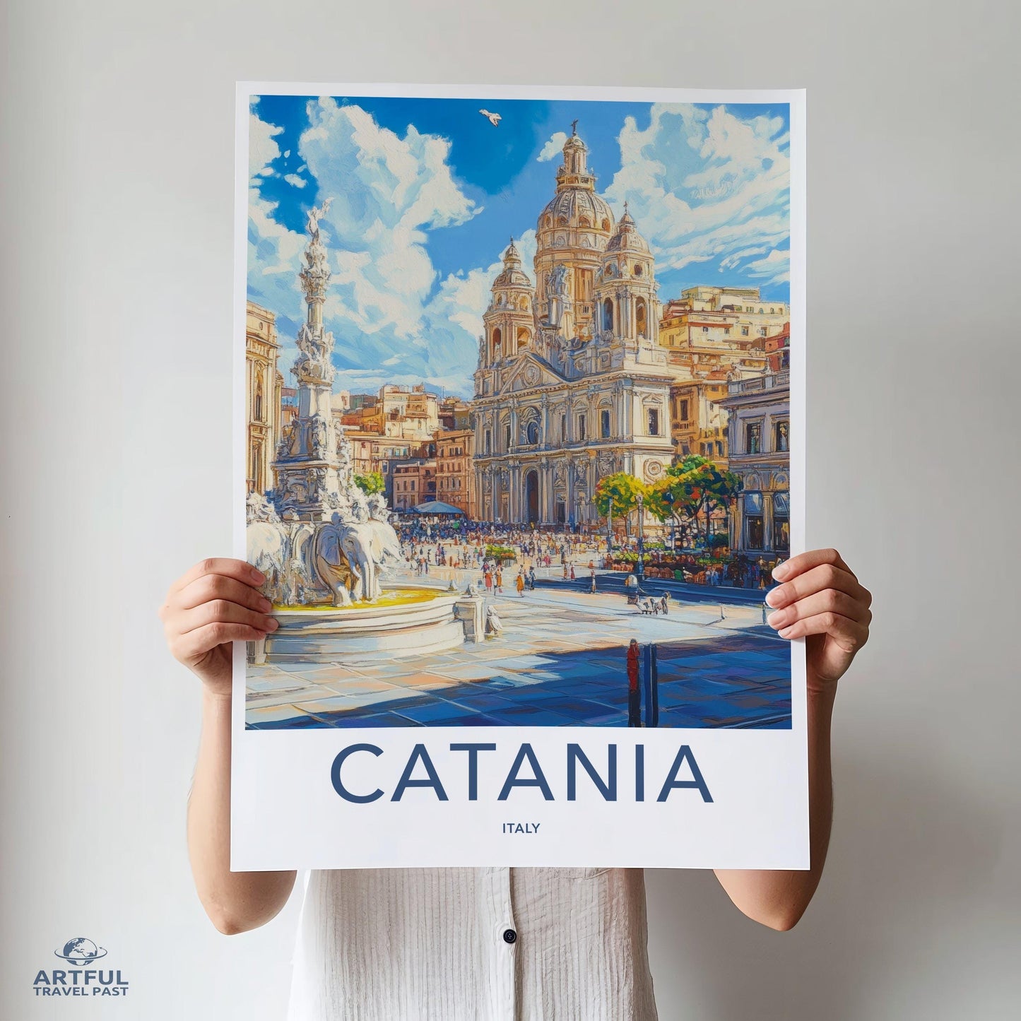 Catania Poster | Italy Wall Art | Europe Decor