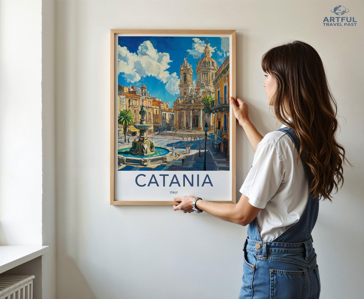 Catania Poster | Italy Wall Art | Europe Decor