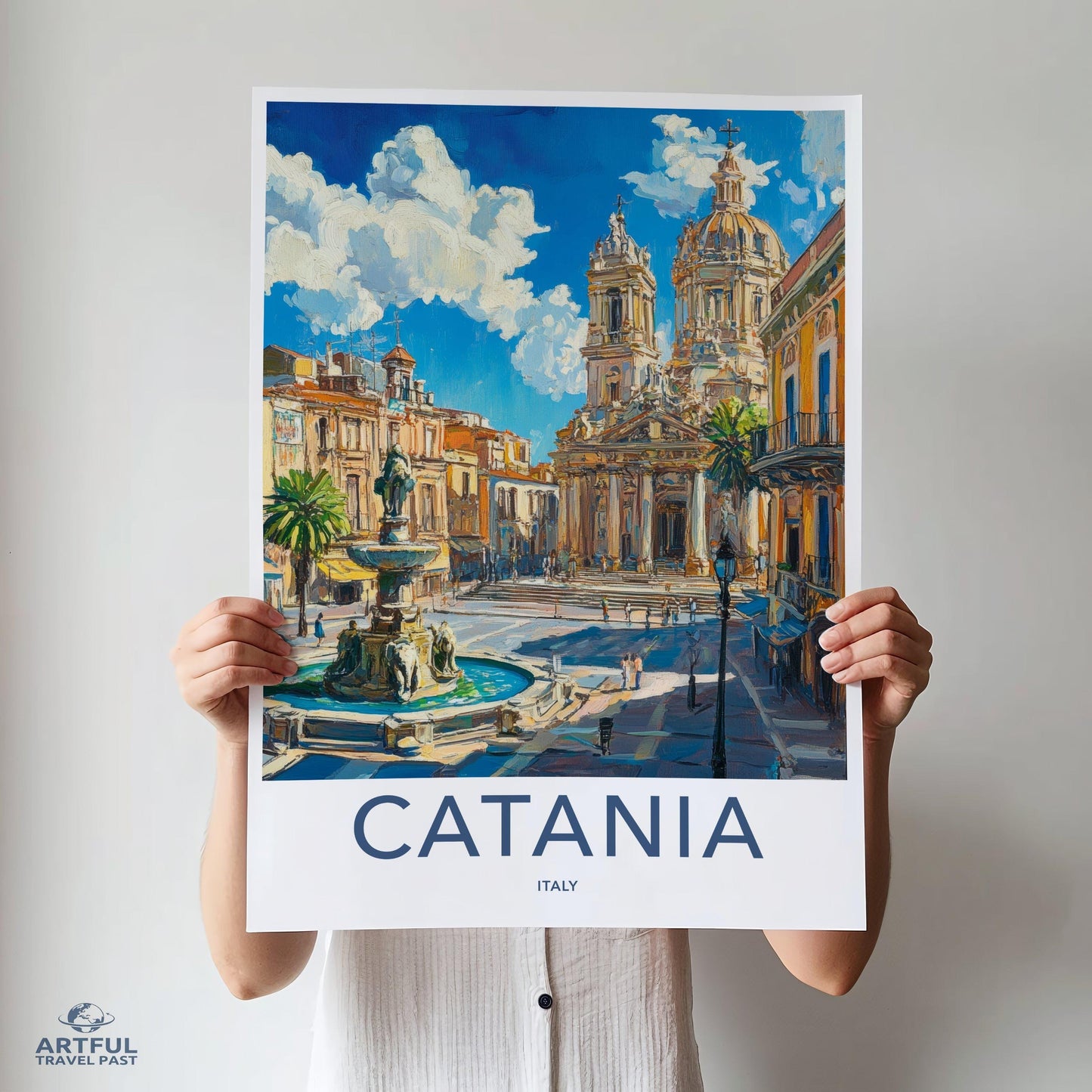 Catania Poster | Italy Wall Art | Europe Decor
