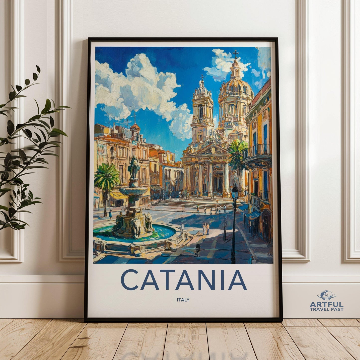 Catania Poster | Italy Wall Art | Europe Decor